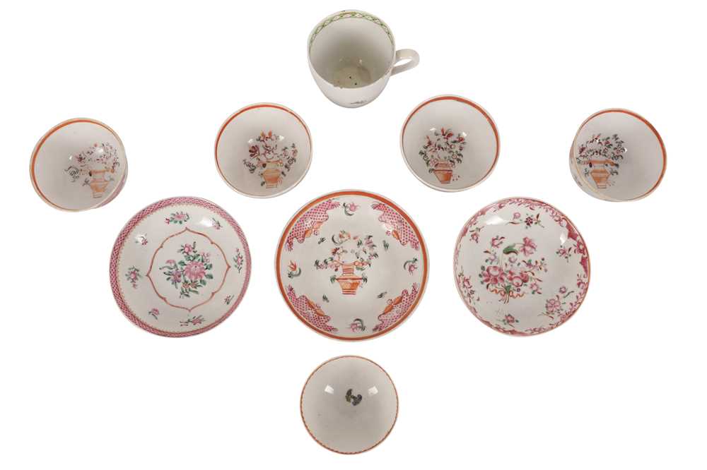 Lot 691 - A GROUP OF EIGHTEENTH CENTURY NEWHALL TEA