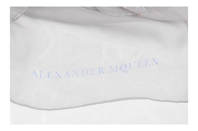 Lot 114 - Alexander McQueen Grey 'Jelly Snake' Silk Print Scarf