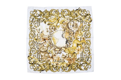 Lot 291 - Christian Dior 'Le Monde' Silk Print Scarf