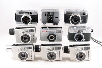 Lot 556 - Group of 9 Half Frame Cameras (with Faults).