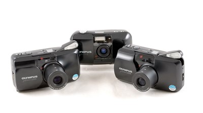 Lot 494 - Pair of Olympus MJU Zoom Compact Cameras.