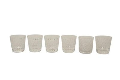 Lot 522 - A SET OF FIVE SAINT-LOUIS CRISTAL OLD FASHIONED TUMBLER GLASSES