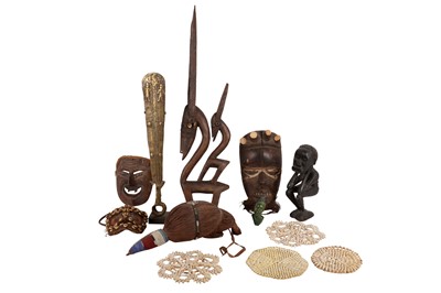 Lot 254 - A GROUP OF TWELVE TRIBAL PIECES