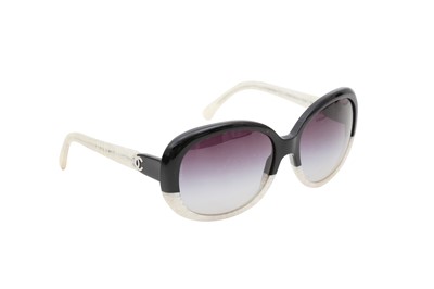 Lot 468 - Chanel Monochrome Tweed Sunglasses