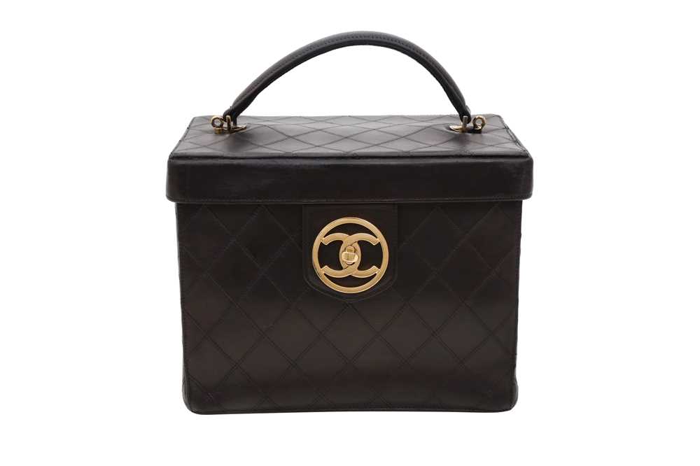 Lot 310 - Chanel Black CC Logo Vanity Case