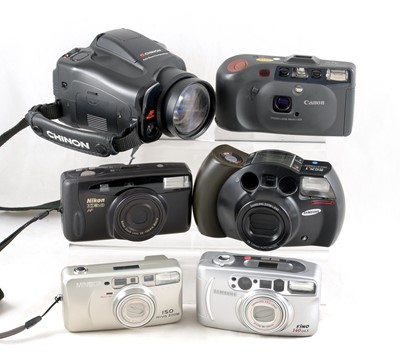 Lot 492 - Group of 35mm Compact Film Cameras.