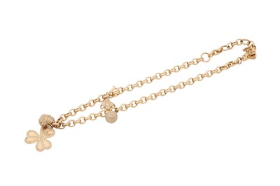 Lot 406 - Christian Dior Chain Link Charm Necklace