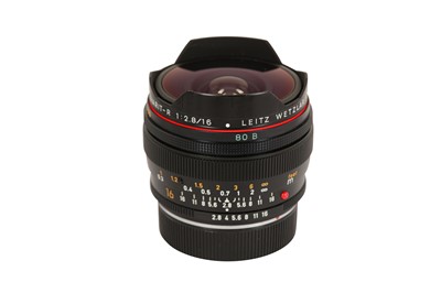 Lot 110 - A Leitz 16mm f/2.8 Fisheye-Elmarit-R Lens