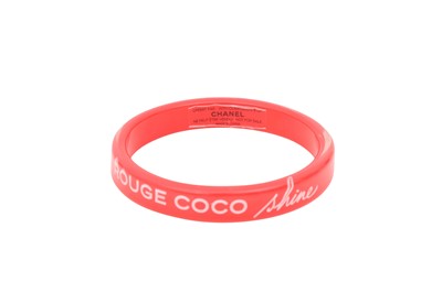 Lot 49 - Chanel Pink Rouge Coco Shine Resin Bangles