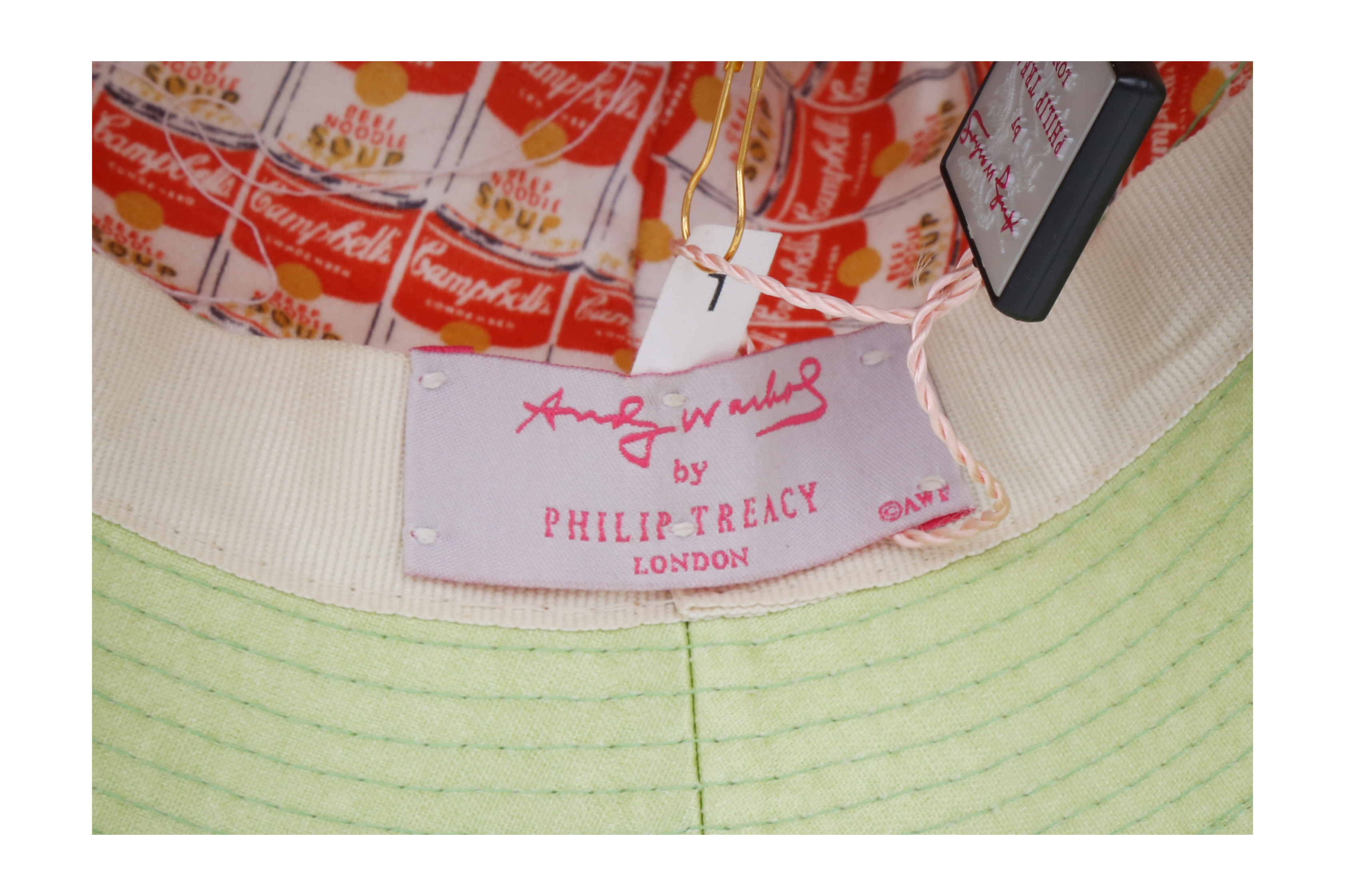 Lot 181 - Philip Treacy X Andy Warhol Green Bucket Hat