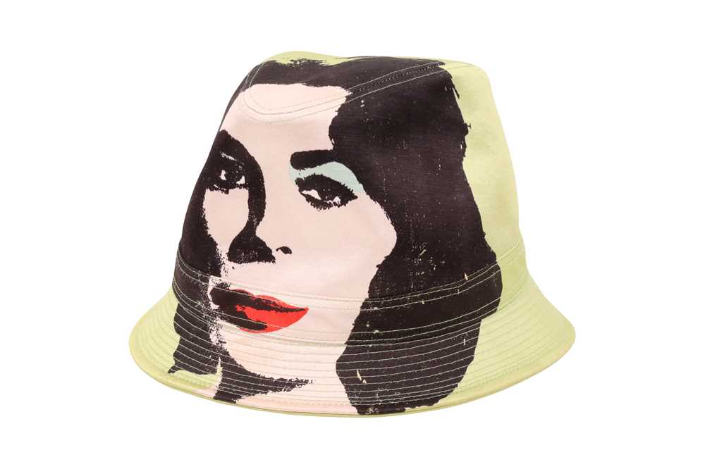 Lot 181 - Philip Treacy X Andy Warhol Green Bucket Hat