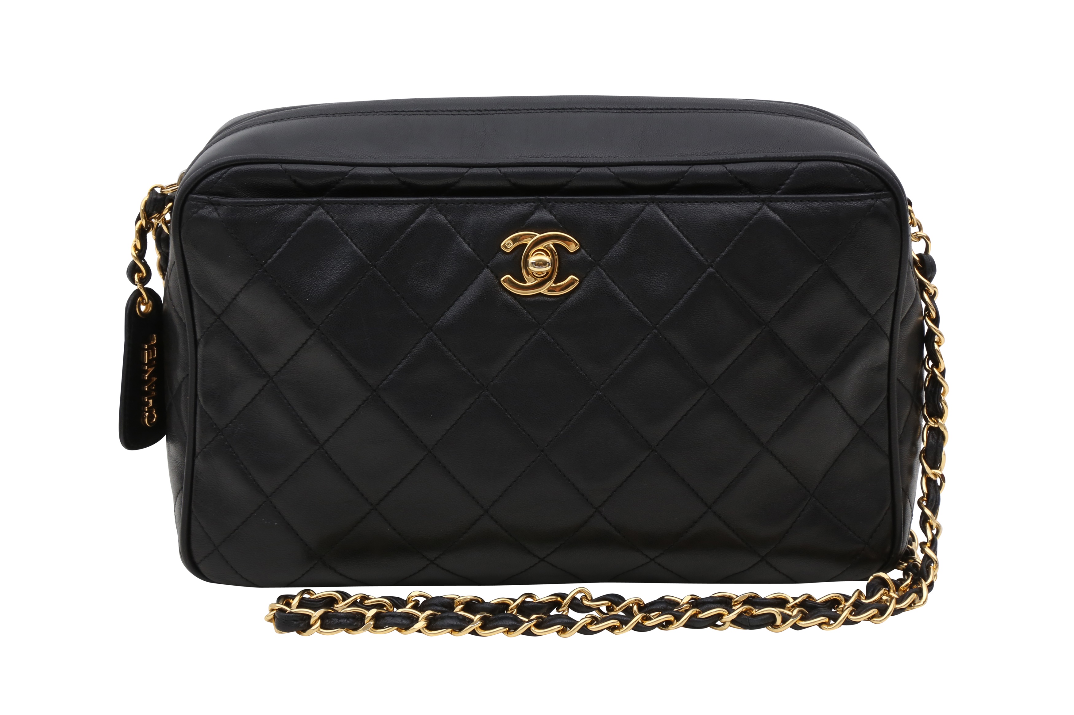 Lot 303 - Chanel Black CC Turnlock Large Camera Bag