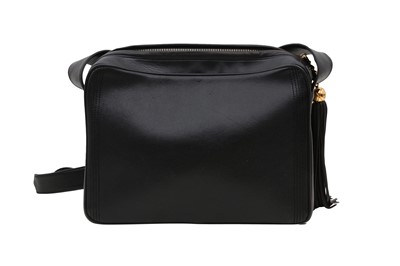 Lot 296 - Chanel Black Large Flap Camera Bag