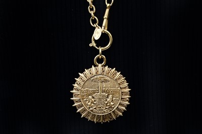 Lot 414 - Chanel Lion Crest Pendant Necklace