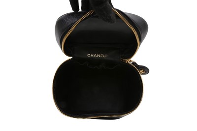 Lot 311 - Chanel Black CC Logo Vanity Case
