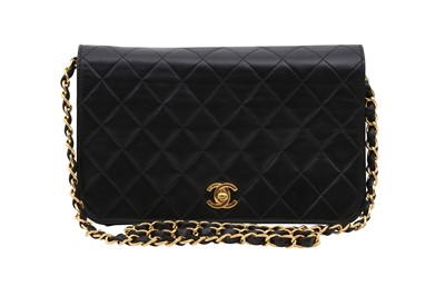 Lot 306 - Chanel Black Medium Single Full Flap Bag