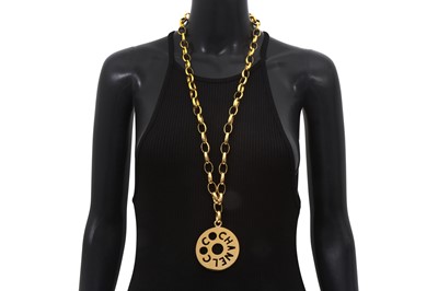 Lot 422 - Chanel 'Coco' Cut Out Medallion Pendant Necklace