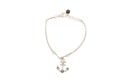 Lot 399 - Chanel CC Logo Anchor Charm Bracelet