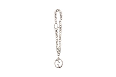 Lot 486 - Gucci Silver GG Logo Chain Bracelet