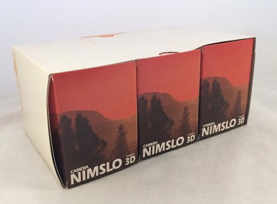Lot 339 - A  "Trade Pack" of 3 NOS Nimslo 35mm Lenticular Cameras.