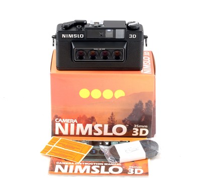 Lot 339 - A  "Trade Pack" of 3 NOS Nimslo 35mm Lenticular Cameras.