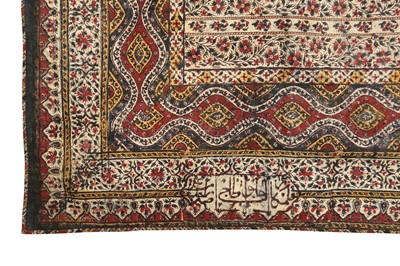 Lot 640 - A KALAMKARI BOCCHA AND A HANGING