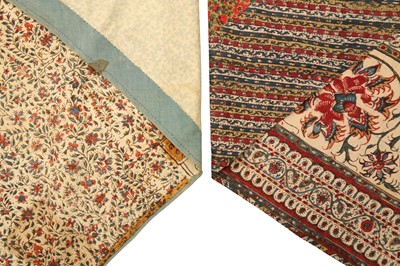 Lot 642 - TWO KALAMKARI BOCCHAS