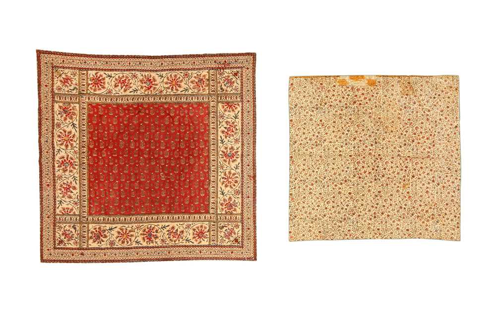 Lot 642 - TWO KALAMKARI BOCCHAS