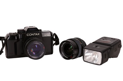 Lot 352 - A Contax 167MT SLR Camera Outfit