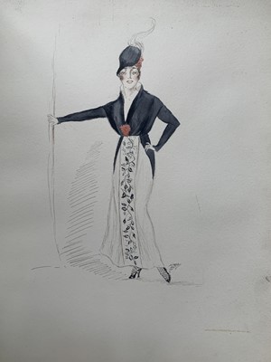 Lot 98 - de Torby (Count Michael) Album, Original Fashion Designs. 1916
