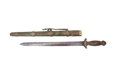 Lot 300 - A CHINESE SWORD.