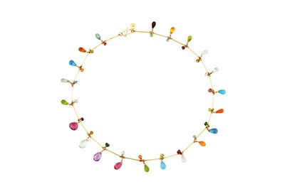 Lot 120 - A gem-set necklace