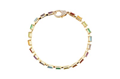 Lot 117 - A multi-gem bracelet