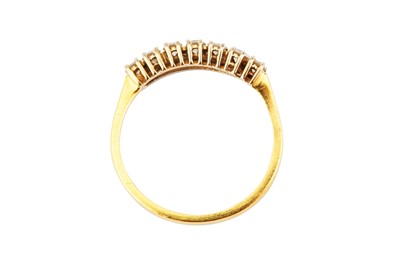 Lot 122 - A diamond half eternity ring