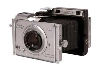 Lot 326 - A Plaubel Makina II Strut Folding Rangefinder Camera