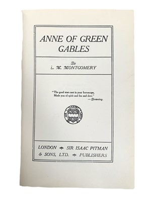 Lot 121 - Children’s Illustrated.- Montgomery (L. M.) Anne of Green Gables
