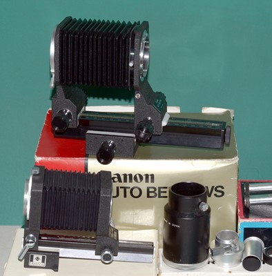 Lot 468 - Canon FD Auto Bellows & Pentax Bellows Units.