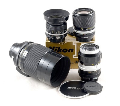Lot 358 - Nikon 500mm Mirror & Other Lenses.