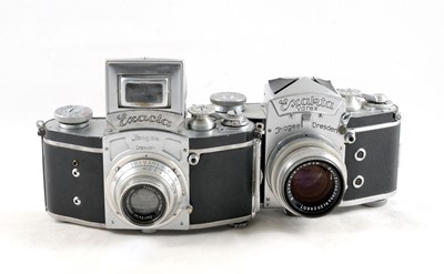 Lot 522 - A Group of 3 Exacta & Exakta Cameras.