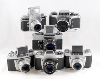 Lot 557 - Group of Exacta & Exa Cameras.