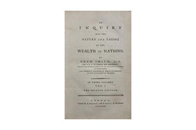 Lot 52 - Smith. Wealth of Nations, 3 vol. 1793