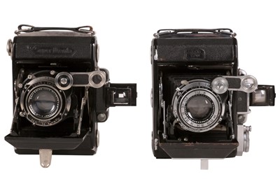 Lot 510 - A Pair of Zeiss Ikon Super Ikonta Folding Cameras