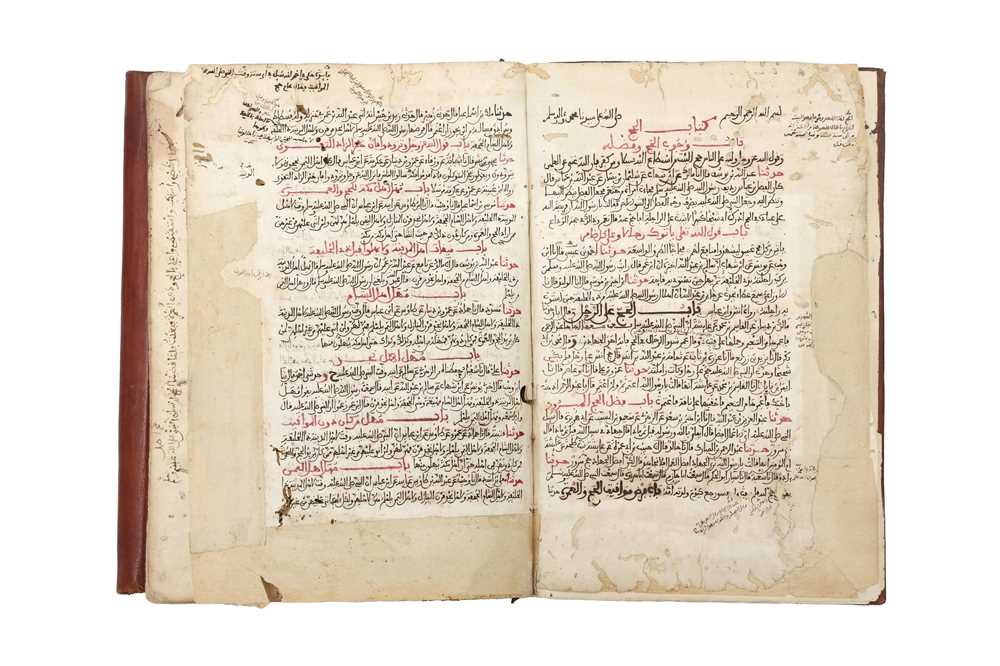 Lot 412 - THREE RELIGIOUS MANUSCRIPTS