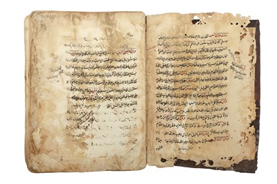 Lot 412 - THREE RELIGIOUS MANUSCRIPTS