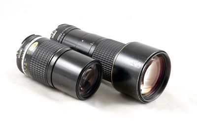 Lot 357 - Nikkor 300mm f4.5 & 200mm f4 Ais Lenses.