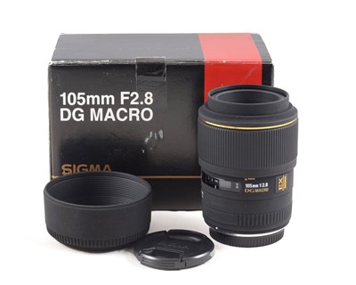 Lot 458 - DESCRIPTION CHANGE: Sigma 105mm f2.8 EX DG Macro Lens, 4/3rds Fit (NOT Micro 4/3rds)