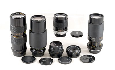 Lot 456 - Pentax PK Fit Lenses, inc 40mm Pancake Lens.