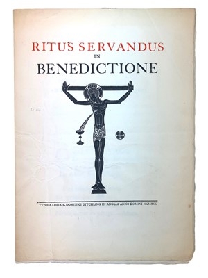 Lot 103 - Gill (Eric) Ritus Servandus in Benedictione