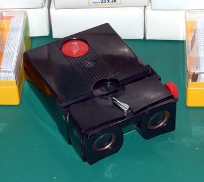 Lot 618 - Large Collection of Stereo Viewers and 3D Slides.