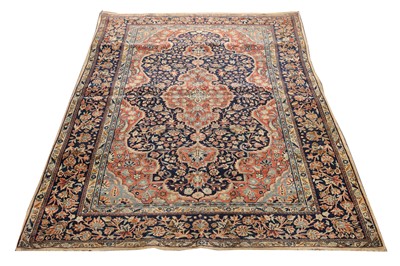 Lot 64 - A FINE KASHAN RUG, CENTRAL PERSIA